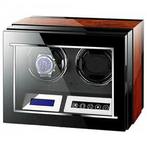 Заводная шкатулка для часов MQ-9201 M&Q. Цвет: коричневый/черный