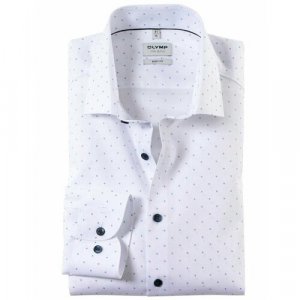 Рубашка , размер 42/182, белый OLYMP. Цвет: белый