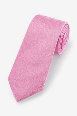Розовый галстук с цветочным мотивом MOSS, Moss