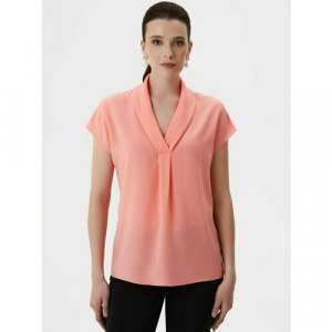 Блуза , размер 44, коралловый Арт-Деко. Цвет: коралловый