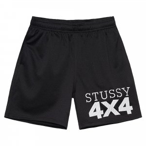 Сетчатые шорты 4X4, черные Stussy