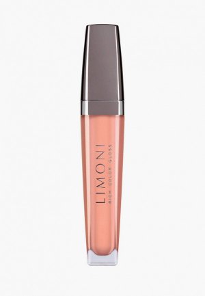 Блеск для губ Limoni увлажняющий с витамином Е / Rich Color Gloss тон 114, 4,5 г. Цвет: розовый