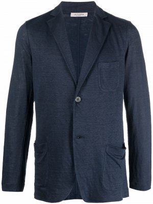 Однобортный пиджак Fileria. Цвет: синий