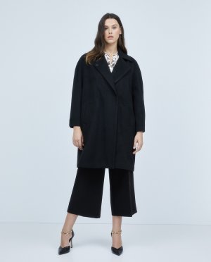 Женский двубортный пиджак с отворотом , черный Couchel