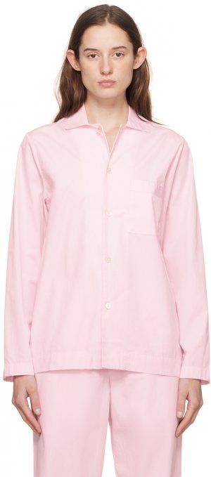 Розовая пижамная рубашка с длинным рукавом Tekla
