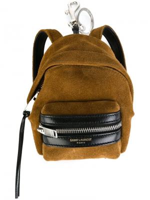 Брелок в виде рюкзака Hunting Saint Laurent. Цвет: коричневый