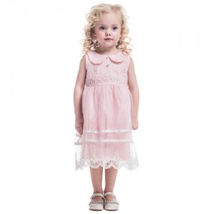 Платье, размер 5-6/110-116, розовый Cascatto. Цвет: розовый