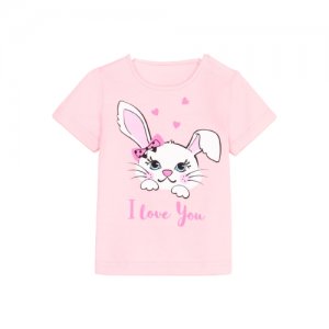 Фуфайка (футболка) для девочки А.4-49-2., цвет розовый, рост 104 Luneva