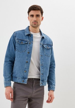 Куртка джинсовая Springfield. Цвет: синий