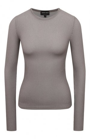 Пуловер из вискозы Giorgio Armani. Цвет: серый
