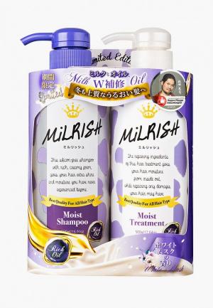 Набор для ухода за волосами Milrish Шампунь и Кондиционер с натуральными маслами Увлажнение Восстановление 1 шт. Цвет: прозрачный