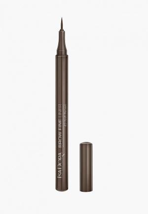 Карандаш для бровей Isadora Лайнер ультратонкий Brow Fine Liner 42. Цвет: коричневый