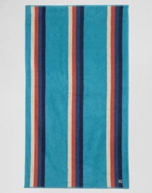 Пляжное полотенце в полоску ONeill O'Neill. Цвет: зеленый