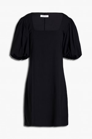 Платье мини из джерси смесового хлопка со сборками Nina , черный Frame