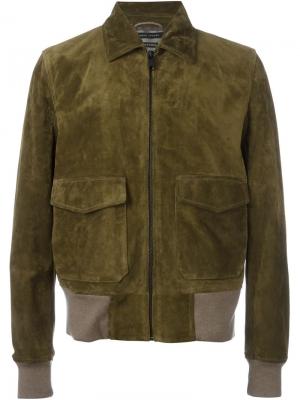 Куртка-бомбер с передними карманами Marc Jacobs. Цвет: зелёный