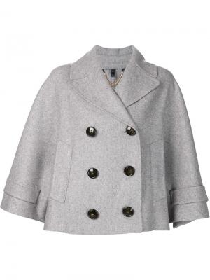 Укороченный пиджак с широкими рукавами Burberry. Цвет: серый