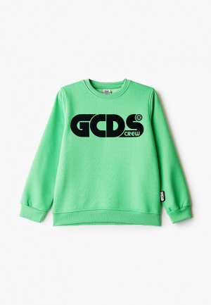 Свитшот GCDS Mini. Цвет: зеленый