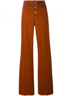 Расклешенные джинсы Sonia Rykiel. Цвет: жёлтый и оранжевый