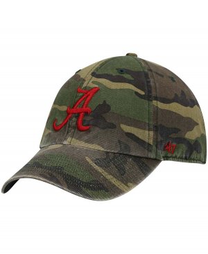 Мужская камуфляжная регулируемая шапка Alabama Crimson Tide Clean Up Core '47 Brand '47