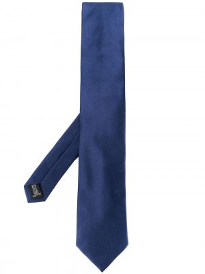 Атласный галстук Tonello. Цвет: синий