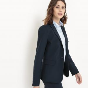 Пиджак костюмный, длина 60 см R essentiel. Цвет: серый меланж,синий морской,черный