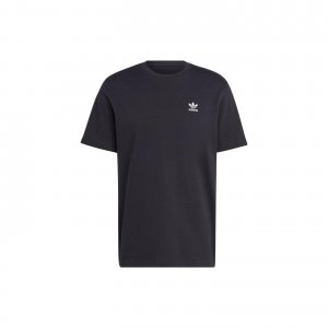 Originals Trefoil Letter Back Logo Print Crew Neck T-Shirt Men Tops Black II5760 Adidas