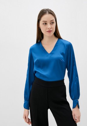 Блуза SOA. Цвет: синий