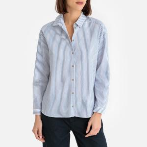 Блузка в полоску с длинными рукавами CANDIE HARRIS WILSON. Цвет: синий