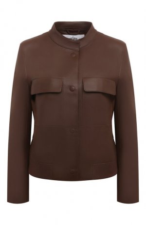 Кожаная куртка Diego M. Цвет: коричневый