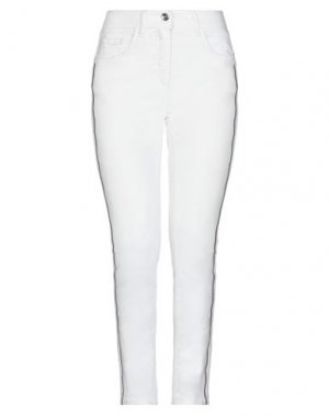 Джинсовые брюки LAURÈL. Цвет: белый