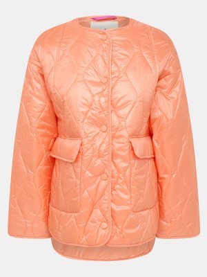 Куртки DEHA. Цвет: коралловый
