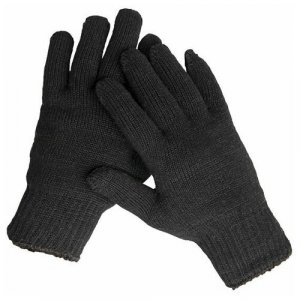 Перчатки, размер 22, черный Kamukamu. Цвет: черный