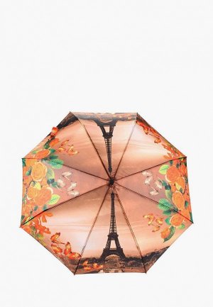 Зонт складной Flioraj. Цвет: оранжевый