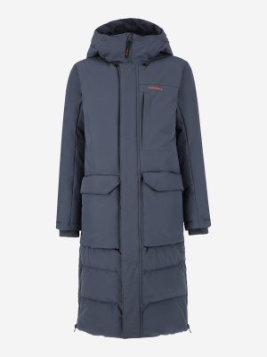 Пальто утепленное для мальчиков , Серый, размер 152 Merrell. Цвет: серый