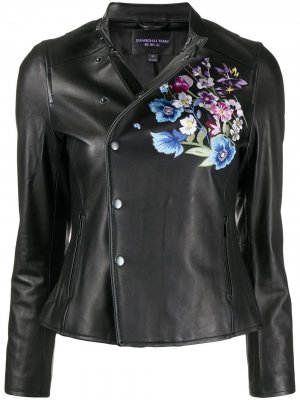 Куртка с цветочной вышивкой Shanghai Tang. Цвет: черный