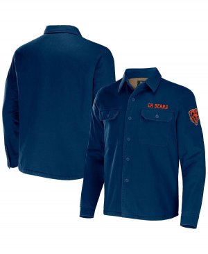 Мужская коллекция nfl x darius rucker от navy chicago bears холщовая куртка-рубашка на пуговицах , синий Fanatics