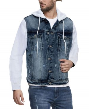 Мужская толстовка с капюшоном джинсовая куртка X-Ray, мульти X Ray
