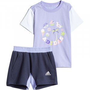 Детский комплект Adidas Casual Sports, 2 предмета, фиолетовый/мультиколор Kids