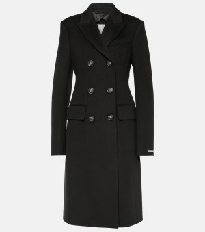 Двубортное шерстяное пальто selim , черный Sportmax
