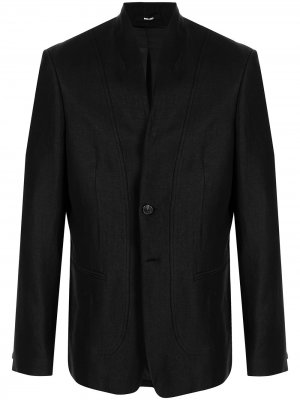 Однобортный шерстяной пиджак Isabel Benenato. Цвет: черный