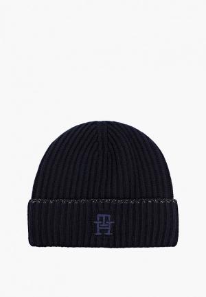 Шапка Tommy Hilfiger. Цвет: синий