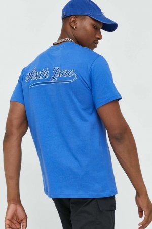 Хлопковая футболка «Шестое июня» , синий Sixth June