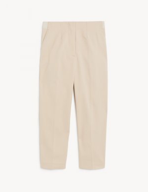Укороченные брюки из смеси хлопка узкого кроя Marks & Spencer