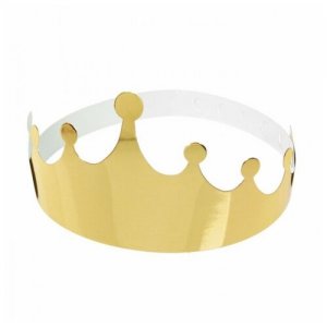 Карнавальная корона Принцесса из картона, цвет золотой Happy Pirate. Цвет: золотистый