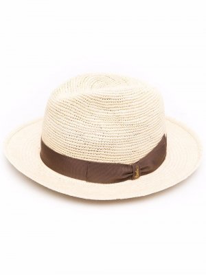 Соломенная шляпа Panama Borsalino. Цвет: бежевый