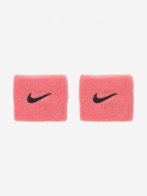 Напульсник женский Swoosh, Розовый Nike. Цвет: розовый