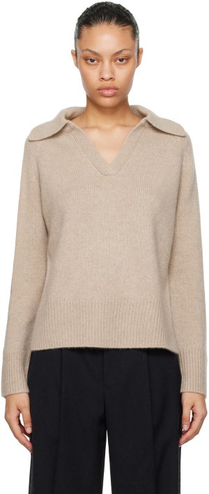 Серо-коричневый кашемировый свитер Jenna Arch4