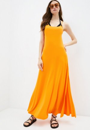 Платье пляжное Max Mara Beachwear. Цвет: оранжевый