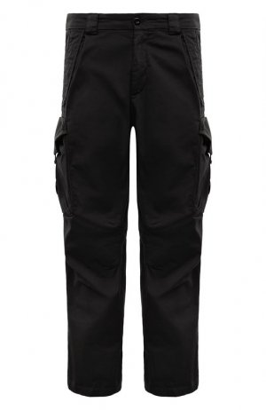 Хлопковые брюки C.P. Company. Цвет: чёрный