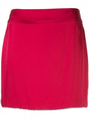 Юбка мини с декором Michelle Mason. Цвет: красный